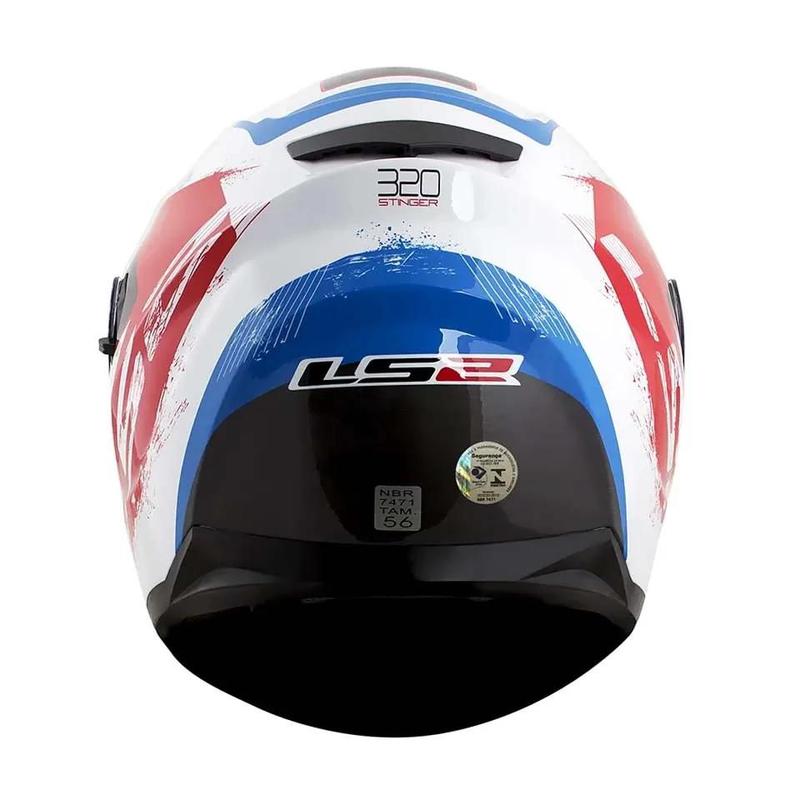 Capacete LS2 FF320 Stream Stingers Red Blue Capacete de Moto Magazine Luiza